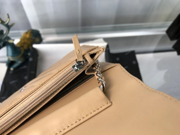 Popular CHANEL Flap Bag Lambskin With Gold Silver Hardware 844 - Image 9