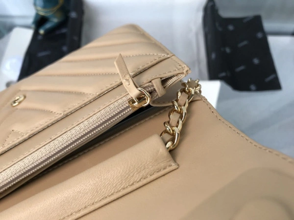 Popular CHANEL Flap Bag Lambskin With Gold Silver Hardware 844 - Image 17