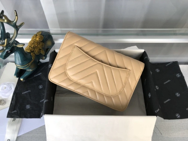 Popular CHANEL Flap Bag Lambskin With Gold Silver Hardware 844 - Image 3