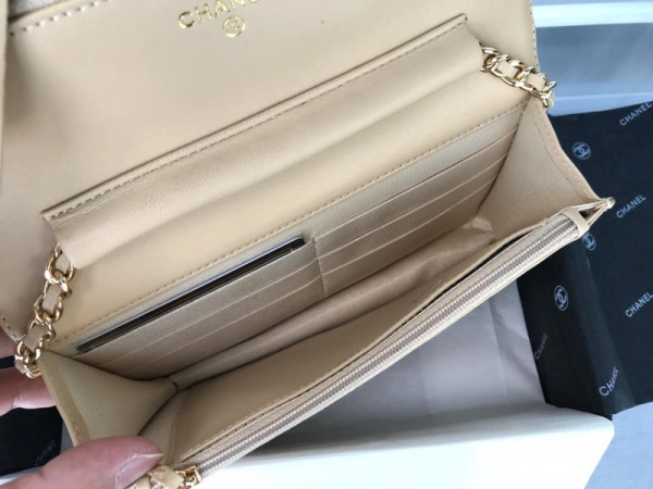 Popular CHANEL Flap Bag Lambskin With Gold Silver Hardware 844 - Image 12