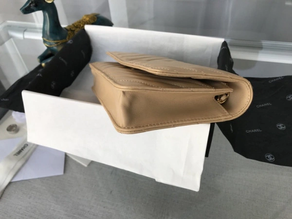 Popular CHANEL Flap Bag Lambskin With Gold Silver Hardware 844 - Image 11