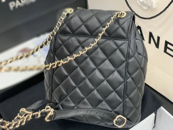 WellDesigned CHANEL BACKPACK IN LAMBSKIN WITH GOLD HARDWARE 155 - Image 5