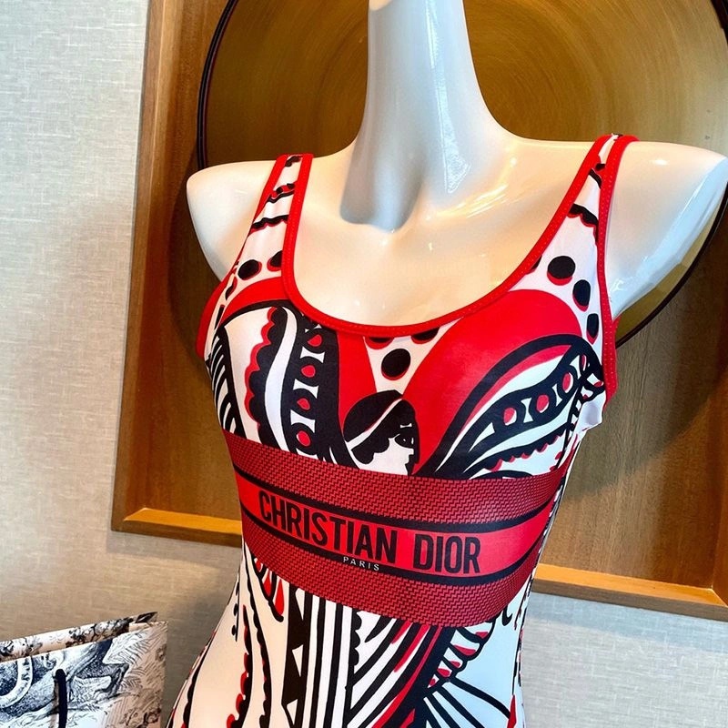 Christian Dior Swimsuit Women Cupidon Motif Lycra White - Image 3