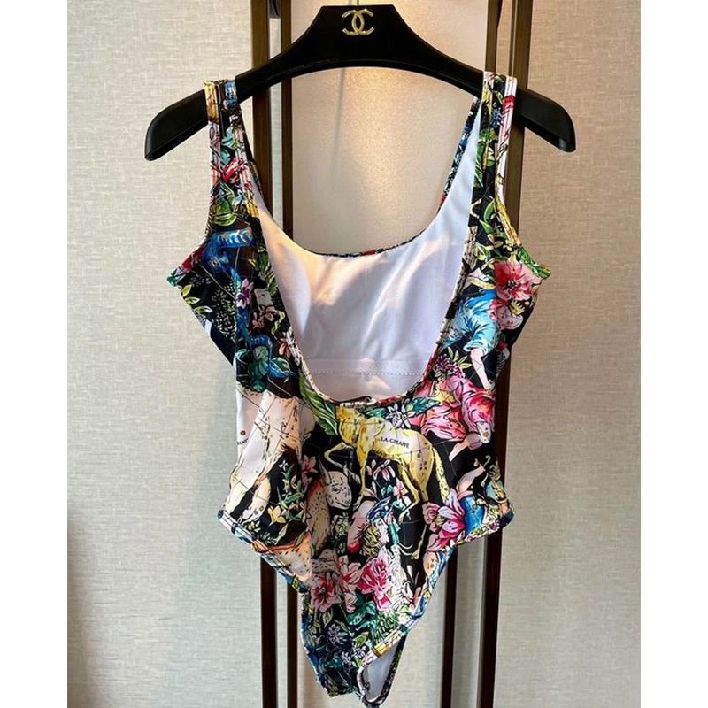 Christian Dior Swimsuit Women D-Constellation Motif Lycra Black - Image 4