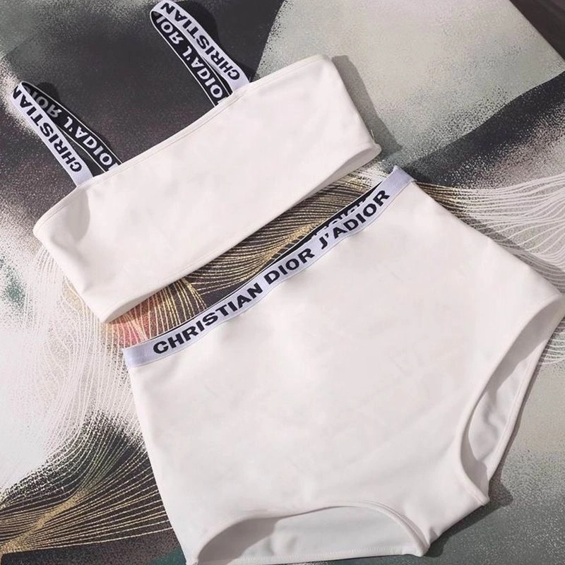 Christian Dior J'Adior High Waisted Bikini Women Lycra White - Image 3