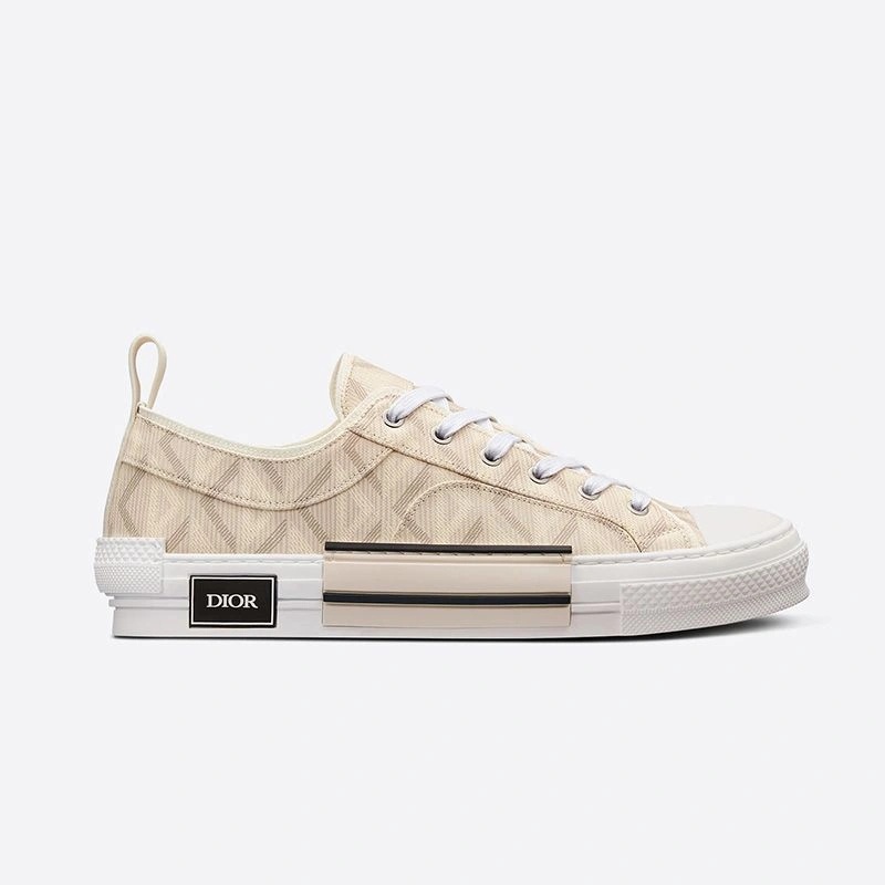 Dior B23 Sneakers Unisex CD Diamond Motif Canvas Brown - Image 3
