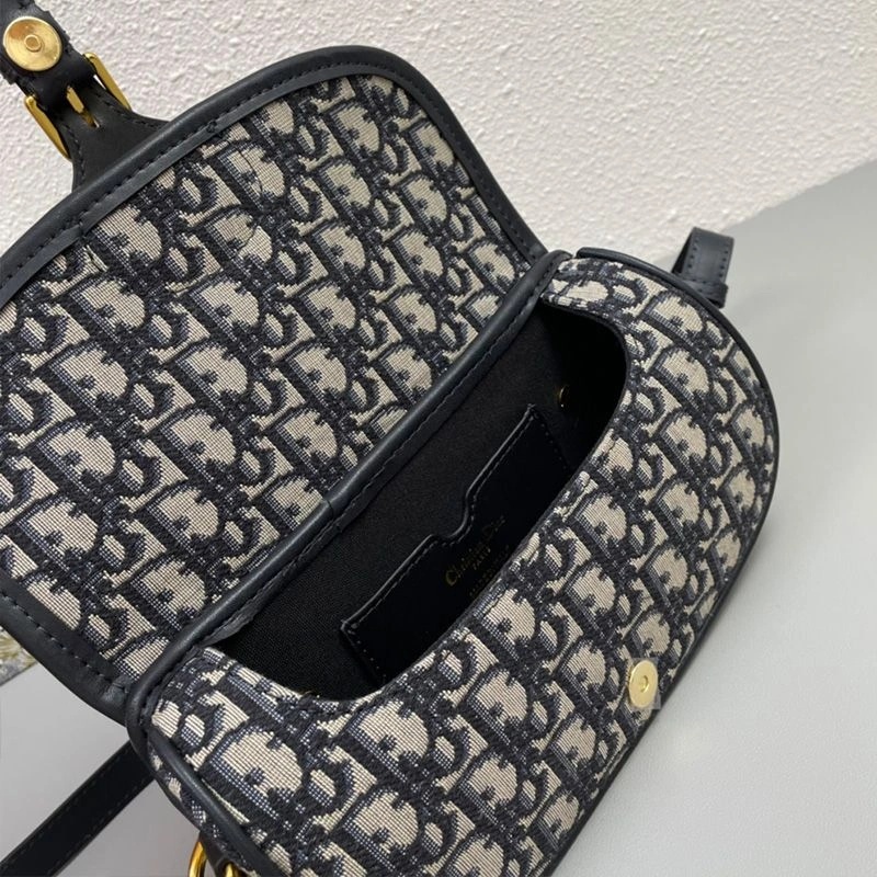 Dior Bobby East-West Bag Oblique Motif Canvas Blue - Image 4