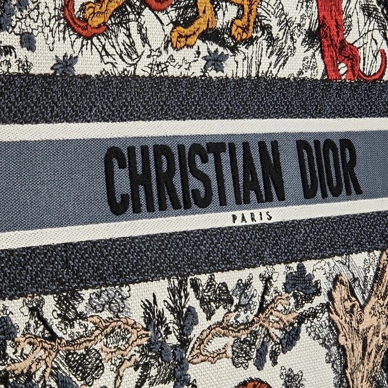 Dior Book Tote Toile De Jouy Motif Canvas Tiger - Image 4
