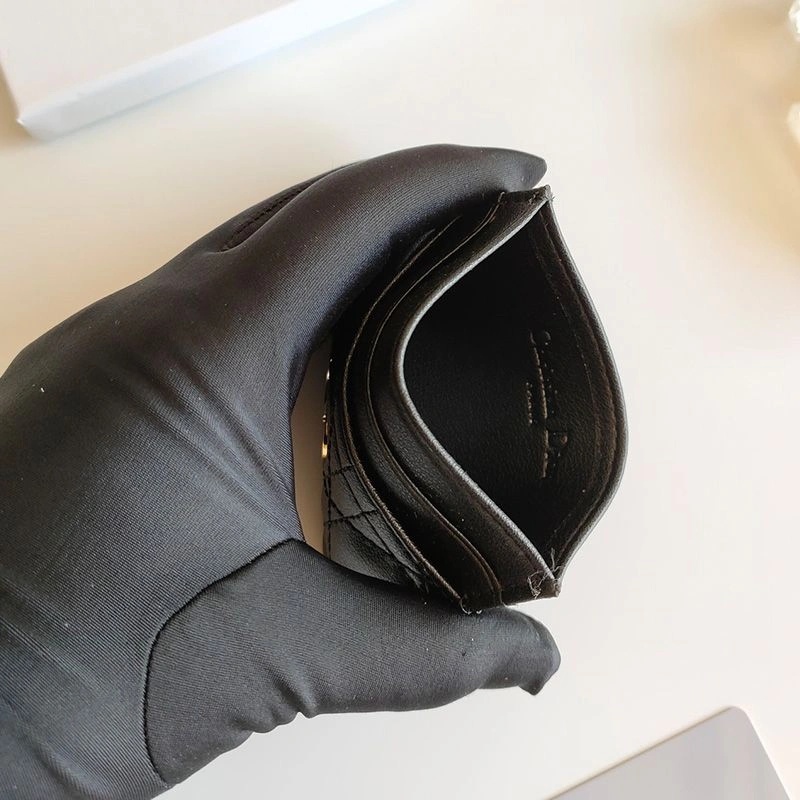 Dior Card Holder Cannage Calfskin Black - Image 3