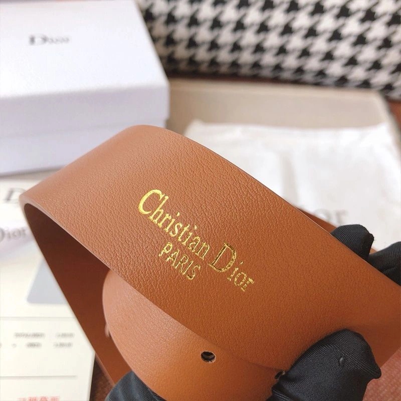 Dior CD Belt Leather Brown - Image 3