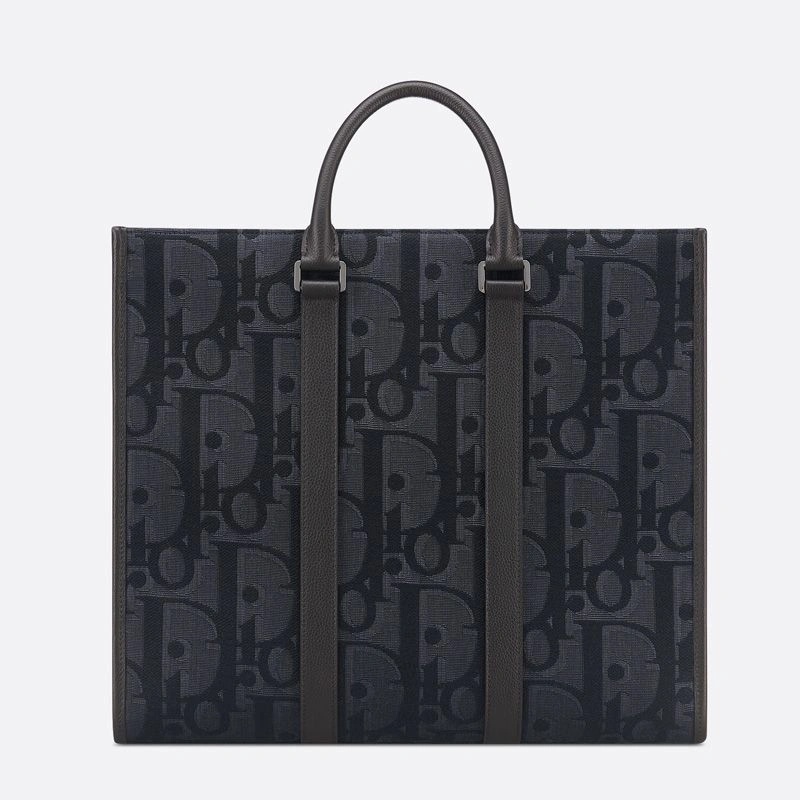 Dior East-West Tote Maxi Oblique Motif Canvas Black - Image 3