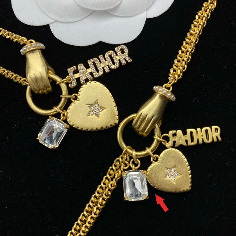 Dior J'ADIOR Bracelet Metal, White Resin Pearl And White Crystals Gold - Image 3