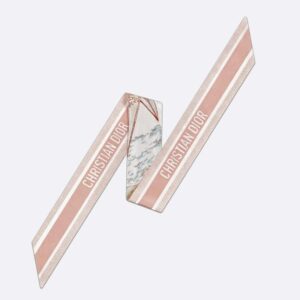 Dior Mitzah Twill Reve d'Infini Motif Silk Cherry