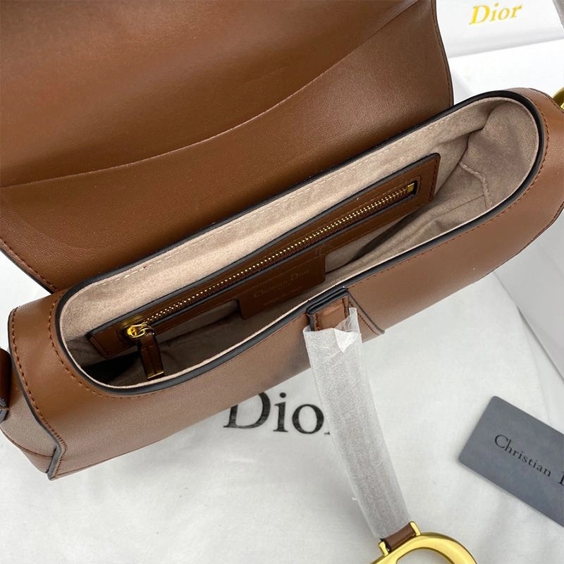 Dior Saddle Bag Smooth Calfskin Brown - Image 5