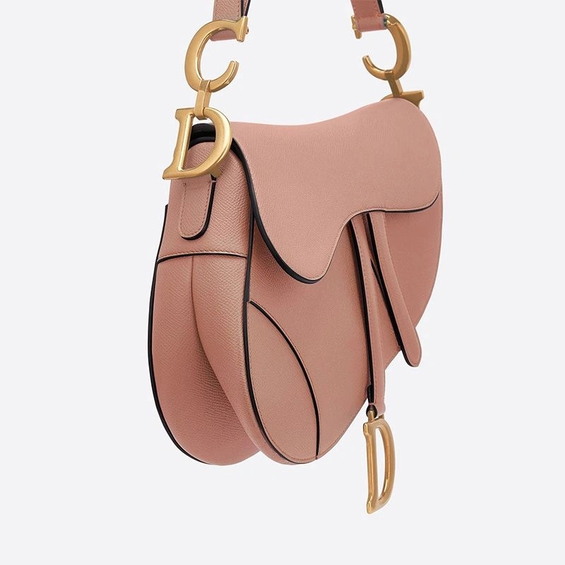 Dior Saddle Bag Grained Calfskin Apricot - Image 4