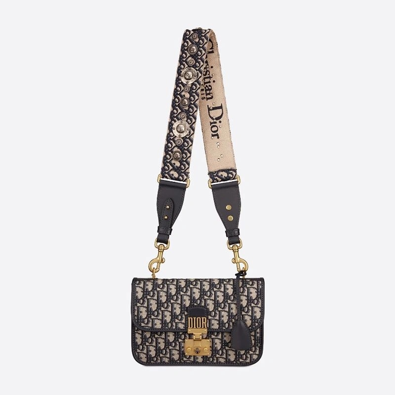 Dioraddict Bag Oblique Motif Canvas Blue - Image 4