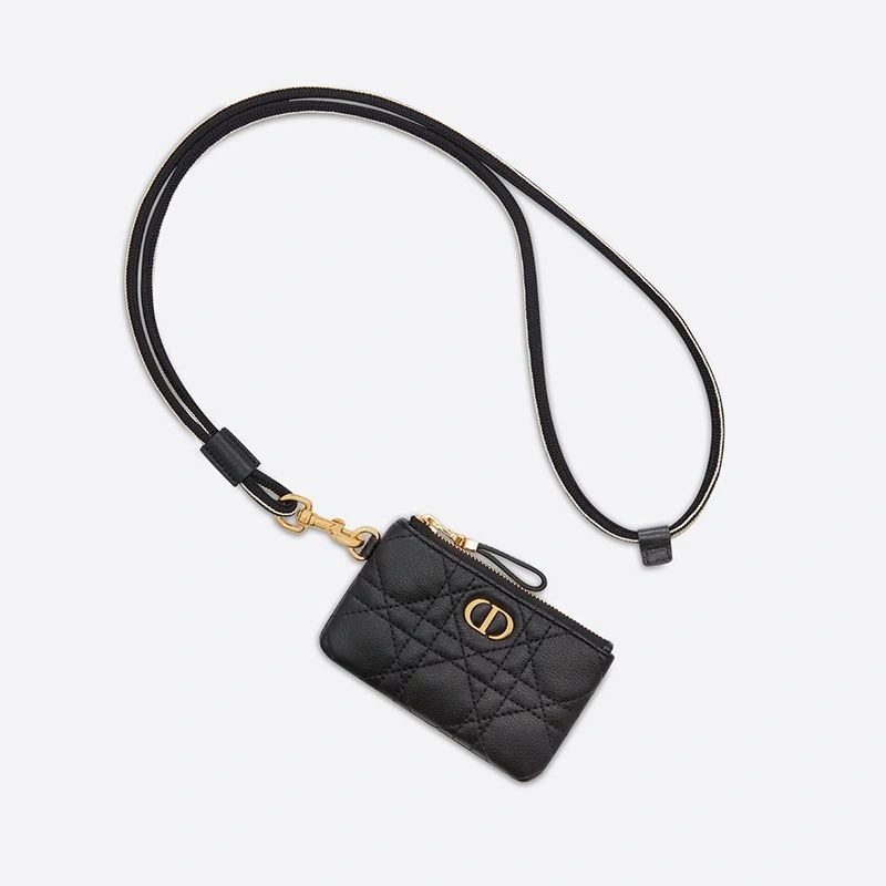 Dior Caro Multifunctional Pouch Cannage Calfskin Black - Image 4