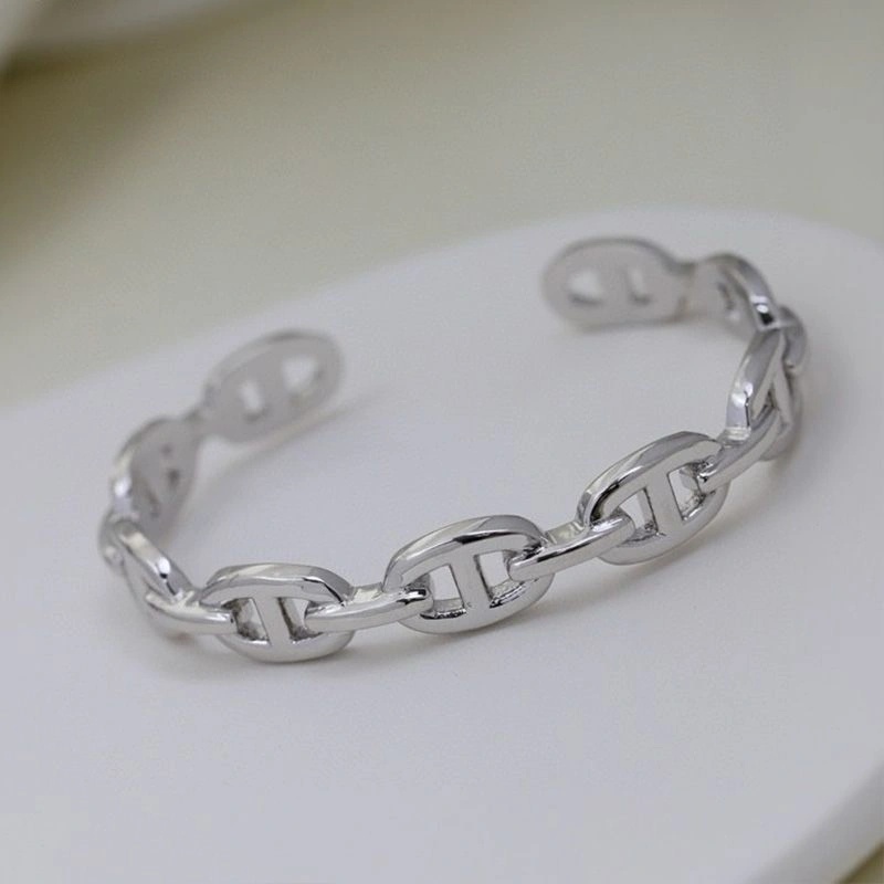 Hermes Chaine D'ancre Enchainee Cuff Bracelet - Image 3