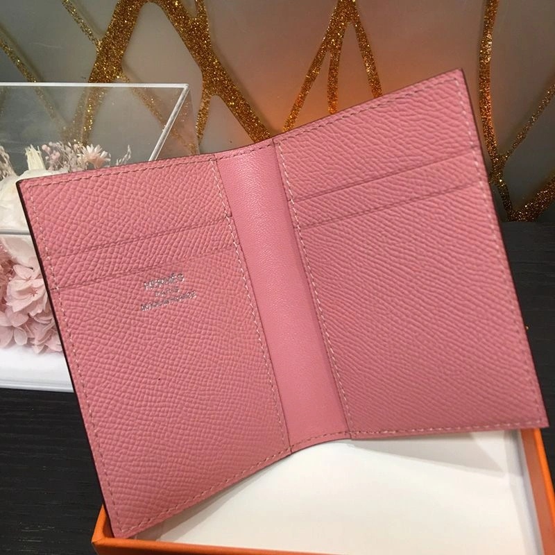Hermes MC? Euclide Card Holder Epsom Calfskin In Pink - Image 3