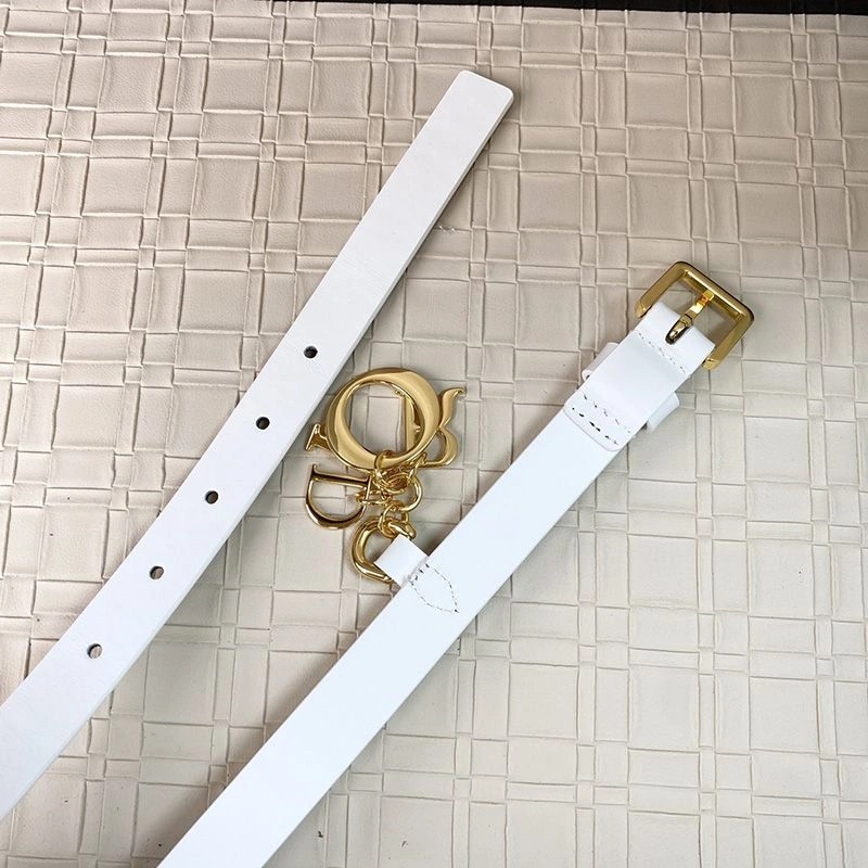 Miss Dior Belt 20MM Smooth Calfskin White - Image 3