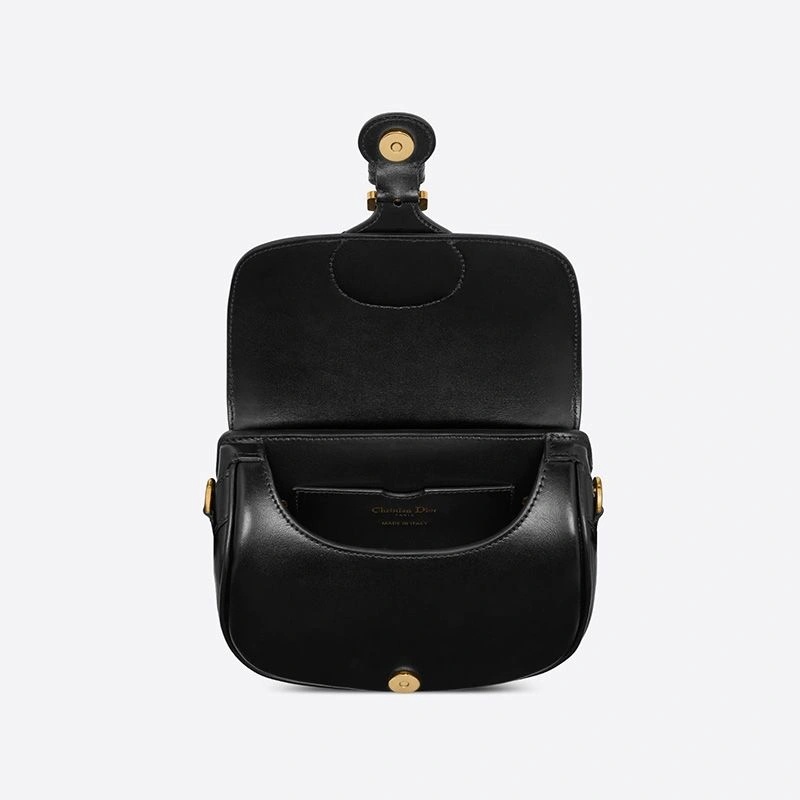 Small Dior Bobby Bag Box Calfskin Black - Image 4