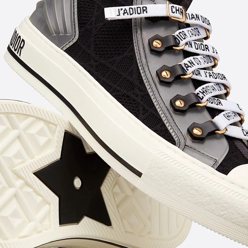 Walk'n'Dior Sneakers Women Cannage Technical Mesh Black - Image 4