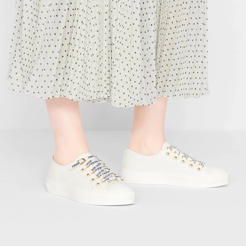 Walk'n'Dior Sneakers Women Canvas White - Image 4