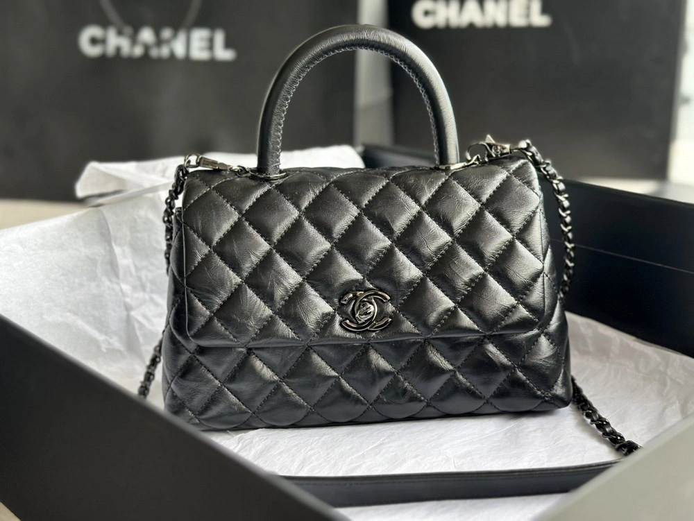 TopPick CHANEL FLAP BAG WITH TOP HANDLE 967 - Image 10