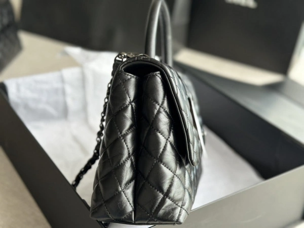 CHANEL LARGE FLAP BAG WITH TOP HANDLE Trendy 970 - Image 4