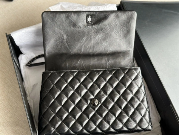 CHANEL LARGE FLAP BAG WITH TOP HANDLE Trendy 970 - Image 7